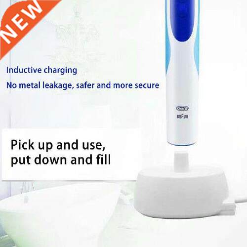 Portable Electric Toothbrush Charger Base EU Plug for Braun