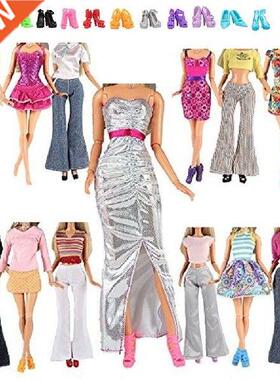 20pcs Doll Dresses Handmade DIY Doll Dresses Mini Casual