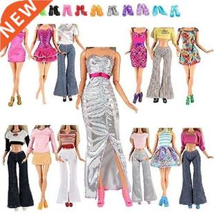 20pcs Doll Dresses Handmade DIY Doll Dresses Mini Casual