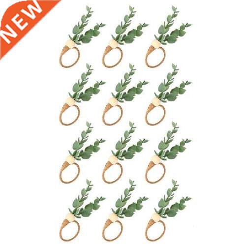 Eucalyptus Napkin Rings Handmade Wood Beads Napkin Rings