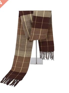 Winter Scarf Men's Warm Foulard Solid Scarves Fashion Casual