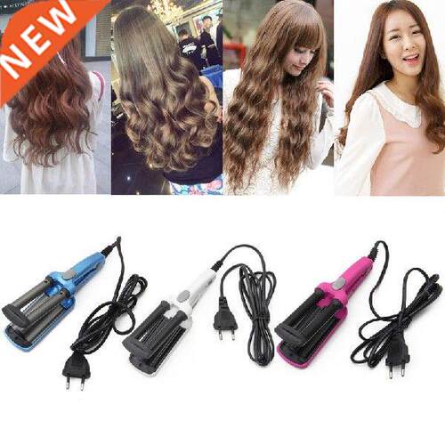 Hair Curler Mini 3 Barrel Curling Iron Flat Ceramic Hair