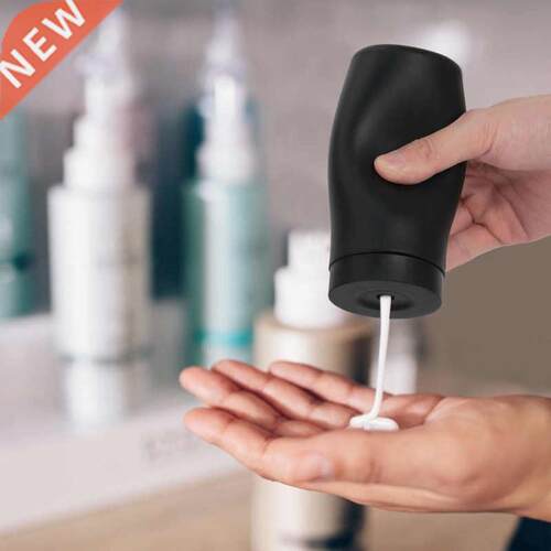 Portable 240ml Silicone Manual Squeezing Liquid Soap Dispens