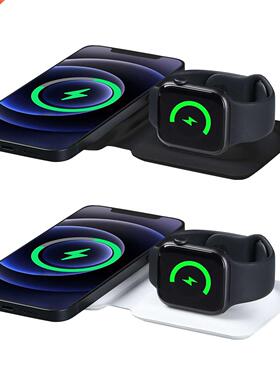 Folding 15W Double Wireless Charger Pad For Iphone 12 Mini 1