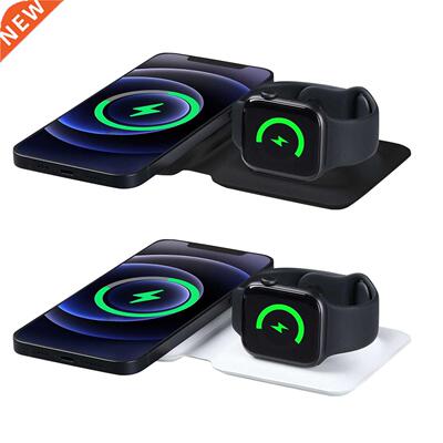 Folding 15W Double Wireless Charger Pad For Iphone 12 Mini 1