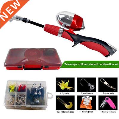 Kids Fishing Rod And Reel Combo Set Portable Beginner