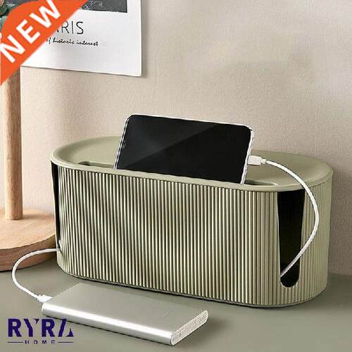 Color Wire Cable Organizer Box Morandi Storage Case Deskop