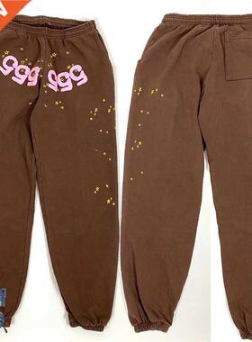 Six 5 555555 Sweatpants Men Women High Quality Spider Brown