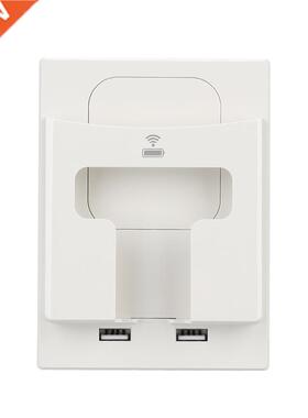 Wall Socket Electric Qi Wireless Charger 5W Dual USB Port Mo