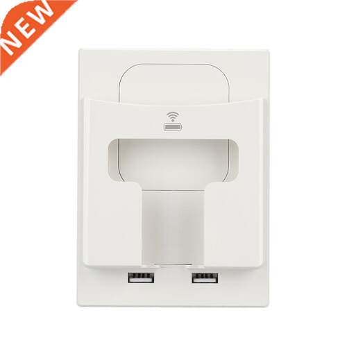 Wall Socket Electric Qi Wireless Charger 5W Dual USB Port Mo
