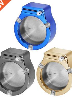 Stainless Steel Ashtray with Matches Lighter Function for
