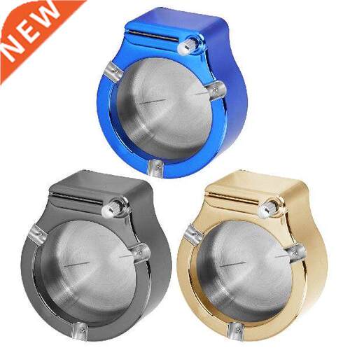Stainless Steel Ashtray with Matches Lighter Function for