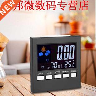 Weather Station Thermometer Hygrometer Humidity Calendar Clo