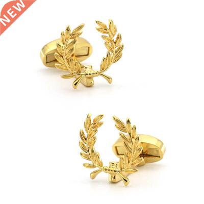 Men's Designer Brnd Cufflinks Golden Color Whet Spike Desi