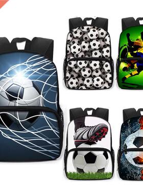 Cool Football Soccer Print Backpack Children School Bags Boy