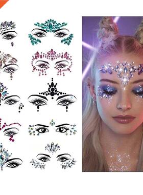 Face Diamond Natural Resin Face Sticker Diamond Sticker