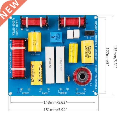 Weah-505 00w Speaker Audio Frequency Divider  Way Crossov