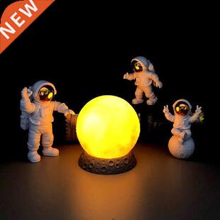 3pcs Astronaut Figurines Ornament Decorative Miniatures