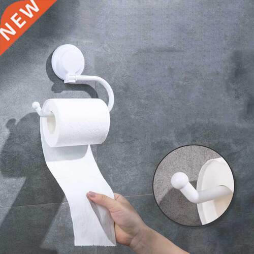 1pc Kitchen Bathroom Toilet Paper Holder Super Storage Sucti