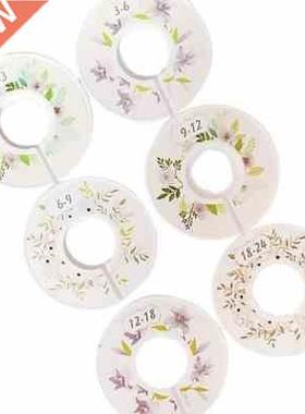 6pcs Baby Clothes Size Dividers Round Clothing Hanger Separa