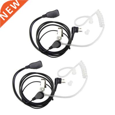 2Pack Fbi Style 2Pin Covert Acoustic Tube Earpiece Ptt Heads