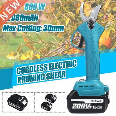 288V Cordless Pruner Lithium-ion Pruning Shear Efficient Fru
