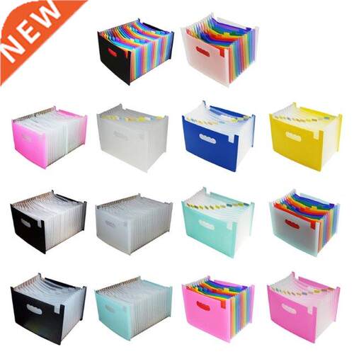 1Pc Multi-layer A4 Document Standing Accordions File Folder