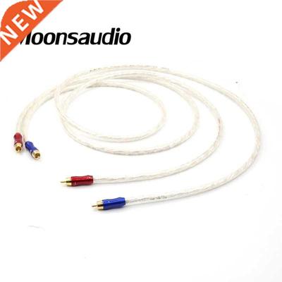 Pair Moonsaudio 5N OCC Pure Copper Silver Plated Audio Inter