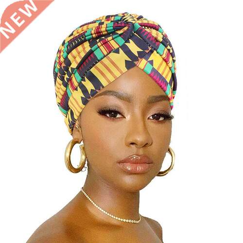 New Women Print Flower Knot Cancer Ruffle Chemo Hat Beanie s