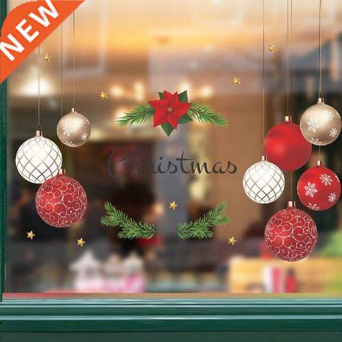 Merry Christmas Decoration for Home Wall Window Sticker
