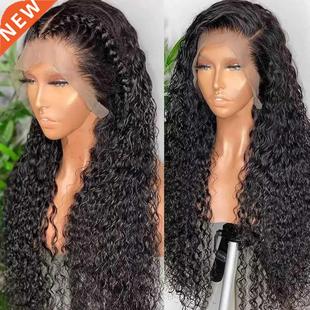 30 Inch 180% Density Lace Front Wig Transparent Water Wave L