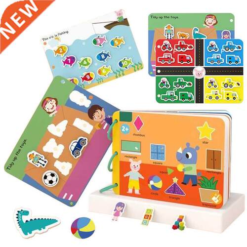 Montessori Paste Quiet Book Children Toy Paste Book My First