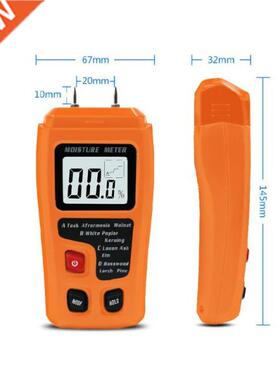 0-99.9% Handheld Digital Wood Moisture Meter Large LCD Displ
