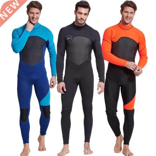 Men's Full Body Wetsuit, 3mm Men Neoprene Long Sleev