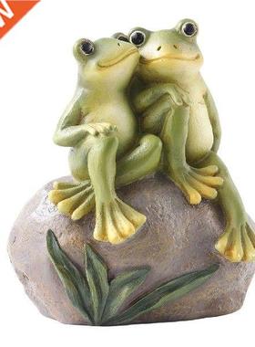 Frog Garden Decor Waterproof Frog Statues Fine Engraving