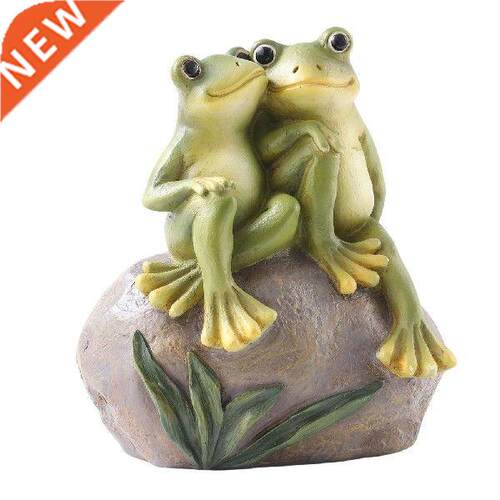Frog Garden Decor Waterproof Frog Statues Fine Engraving
