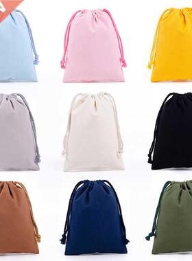 Reusable Cotton Drawstring Bags Fabric Storage Bag for Sundr
