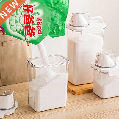 irtight Lundry Detergent Powder Storge Box Cler Wshing
