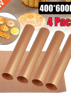 4pcs Non-stick BBQ Grill Mat 60 X 40 Cm Baking Paper Cooking