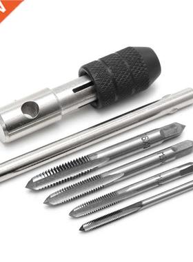 5 Pcs T Type Hand Screw Thread Taps Drill Kit M M4 M5 M6 Se