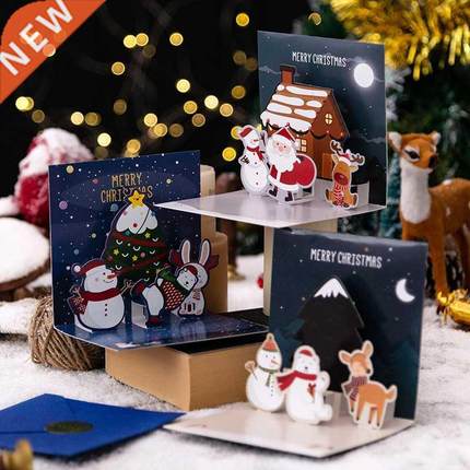 D Pop Up Greeting Cards With Envelope Friend Family Blessin