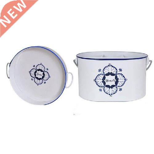 4 Grids Kitchen Utensil Container Storage Bins Metal