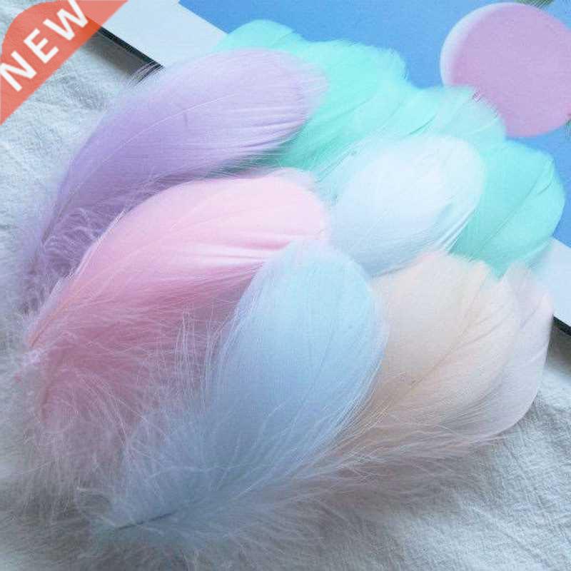 100pcs Goose Feathers for Crafts 4-8cm 8-12cm Swan Plumes We