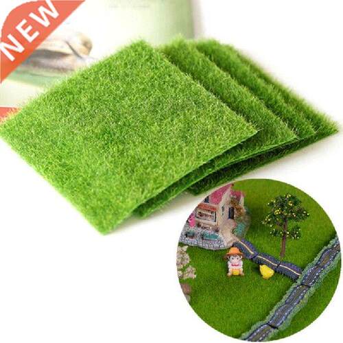 15*15cm Artificial Lawn Grass Miniature Garden Ornament DIY