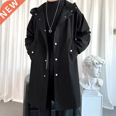 2021 Autumn Men Hooded Jackets Harajuku Windbreaker Pocket O