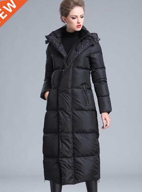 Women's winter clothing puffer zipper down coat big size 4XL