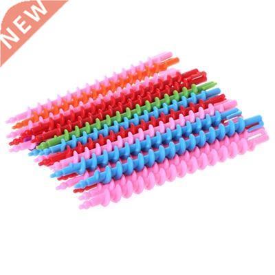 26Pcs Long Plastic Styling Barber Salon Tool Hairdressing Sp