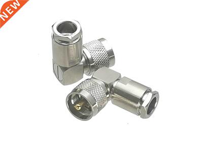 10Pcs Connector UHF PL259 Male plug Right angle Clamp RG8 LM