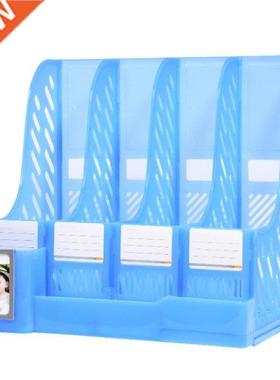 Tabletop File Organizer Holder with Lable Window for School