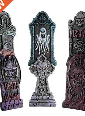 STOBOK 6PCS RIP Graveyard Tombstone Headstone Decorations
